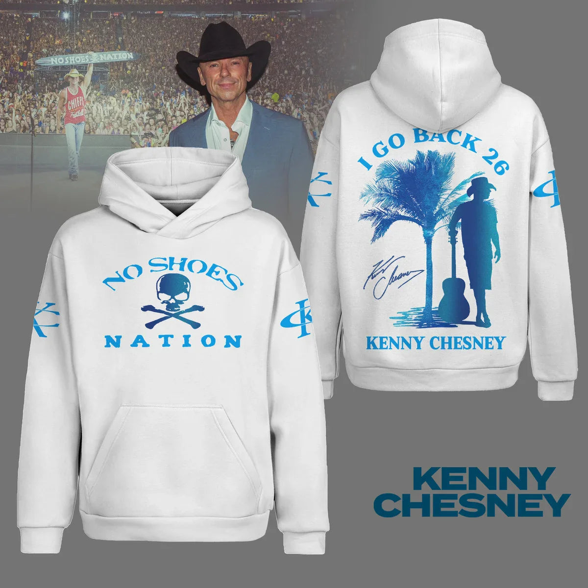 LIMITED EDITION - NEW CUSTOMIZED KENNY CHESNEY T-SHIRT, HOODIE, ZIP HOODIE