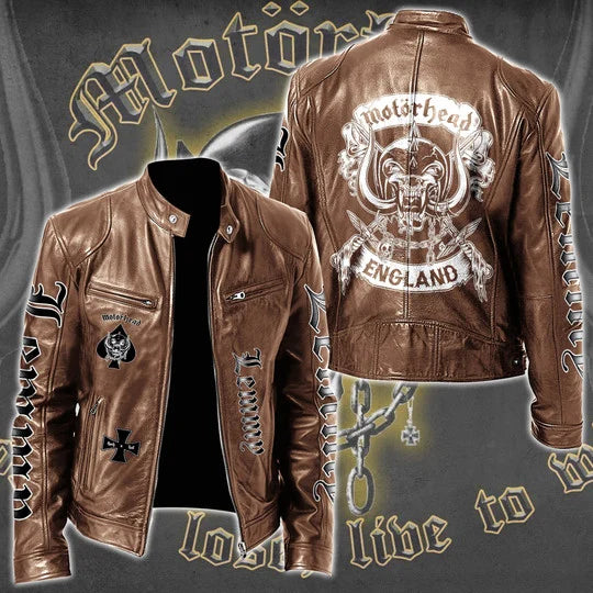 LIMITED EDITION - NEW CUSTOMIZED MOTÖRHEAD MOTORCYCLE LEATHER JACKET
