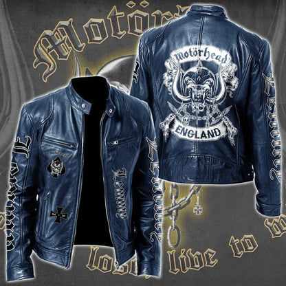 LIMITED EDITION - NEW CUSTOMIZED MOTÖRHEAD MOTORCYCLE LEATHER JACKET