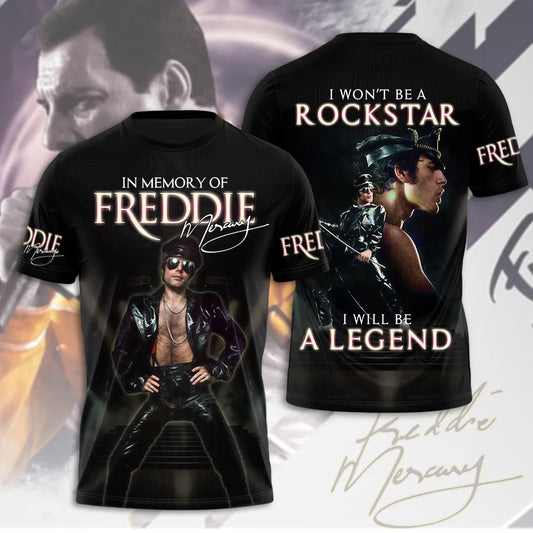LIMITED EDITION - NEW CUSTOMIZED FREDDIE MERCURY T-SHIRT, HOODIE, ZIP HOODIE