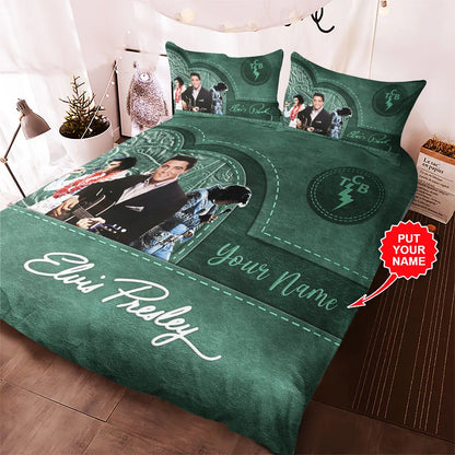 LIMITED EDITION - NEW CUSTOMIZED ELVIS PRESLEY 3-PIECE DUVET BEDDING SET