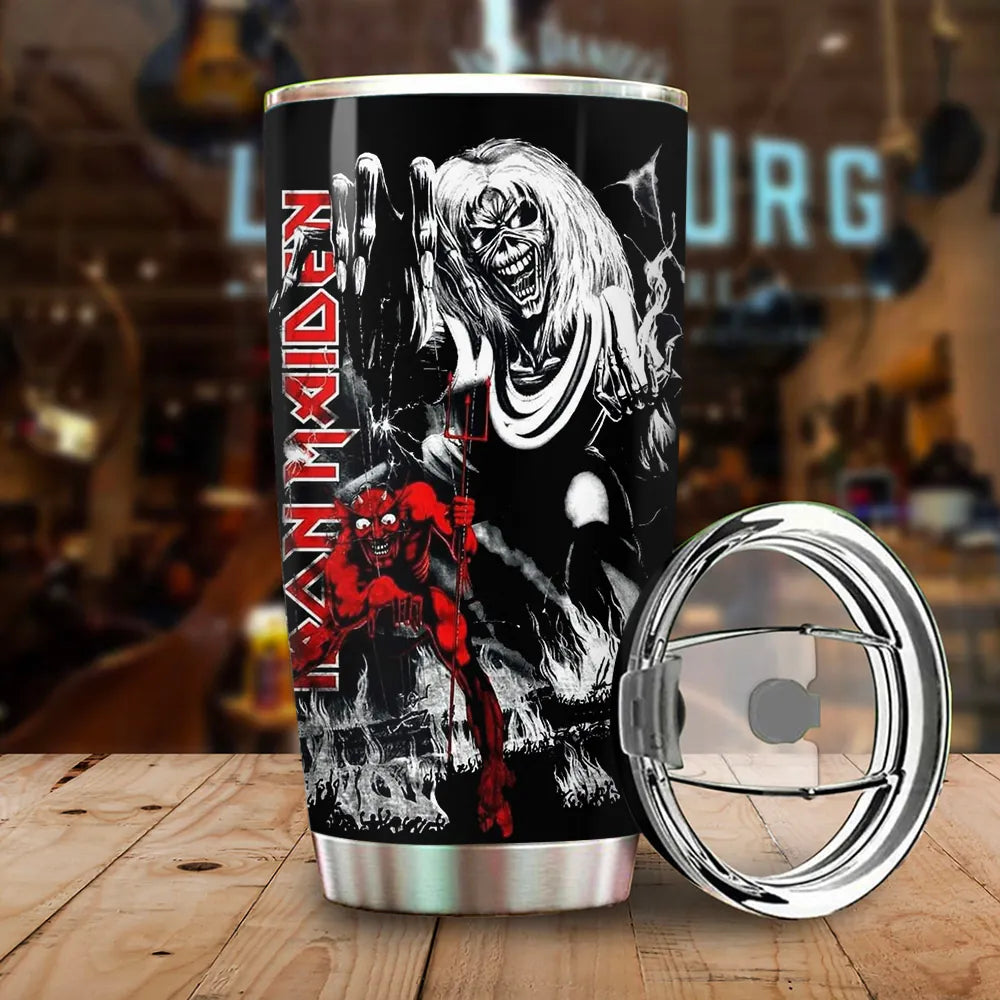 LIMITED EDITION - NEW CUSTOMIZED IRON MAIDEN TUMBLER CUP