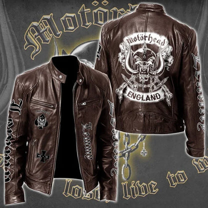 LIMITED EDITION - NEW CUSTOMIZED MOTÖRHEAD MOTORCYCLE LEATHER JACKET