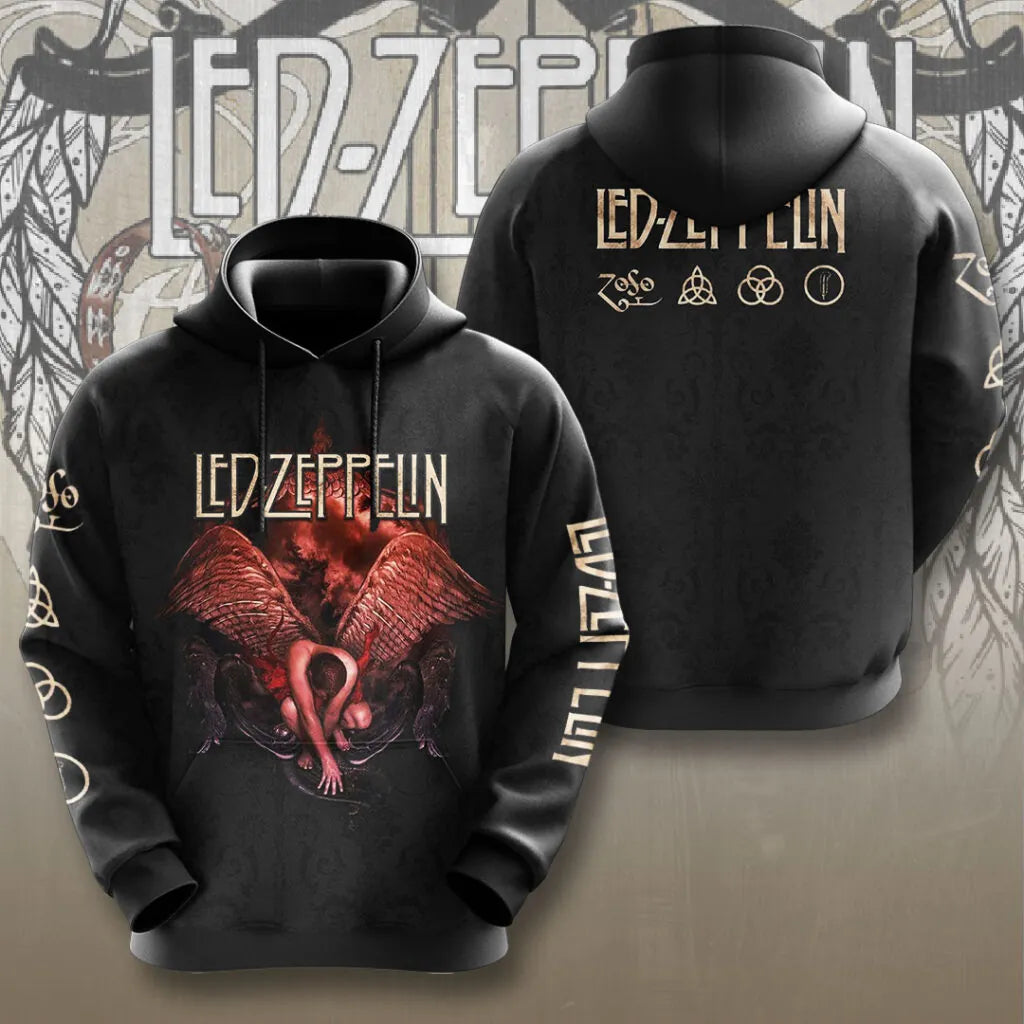 LIMITED EDITION - NEW CUSTOMIZED LED ZEPPELIN T-SHIRT, HOODIE, ZIP HOODIE