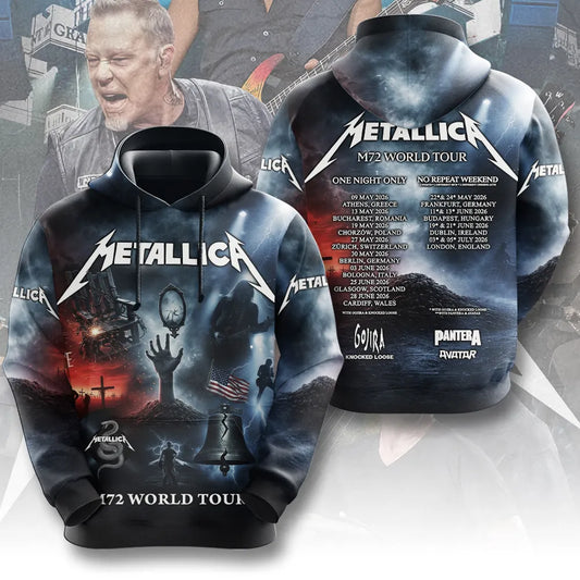 LIMITED EDITION - NEW CUSTOMIZED METALLICA T-SHIRT, HOODIE, ZIP HOODIE