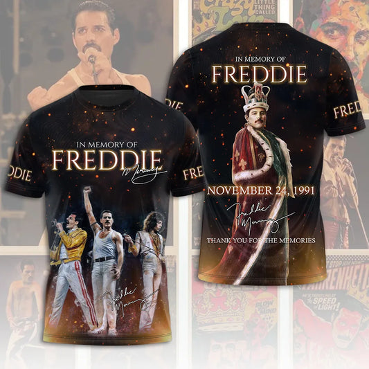 LIMITED EDITION - NEW CUSTOMIZED FREDDIE MERCURY T-SHIRT, HOODIE, ZIP HOODIE