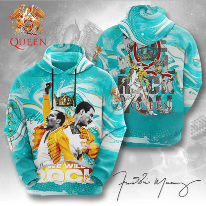 LIMITED EDITION - NEW CUSTOMIZED FREDDIE MERCURY T-SHIRT, HOODIE, ZIP HOODIE