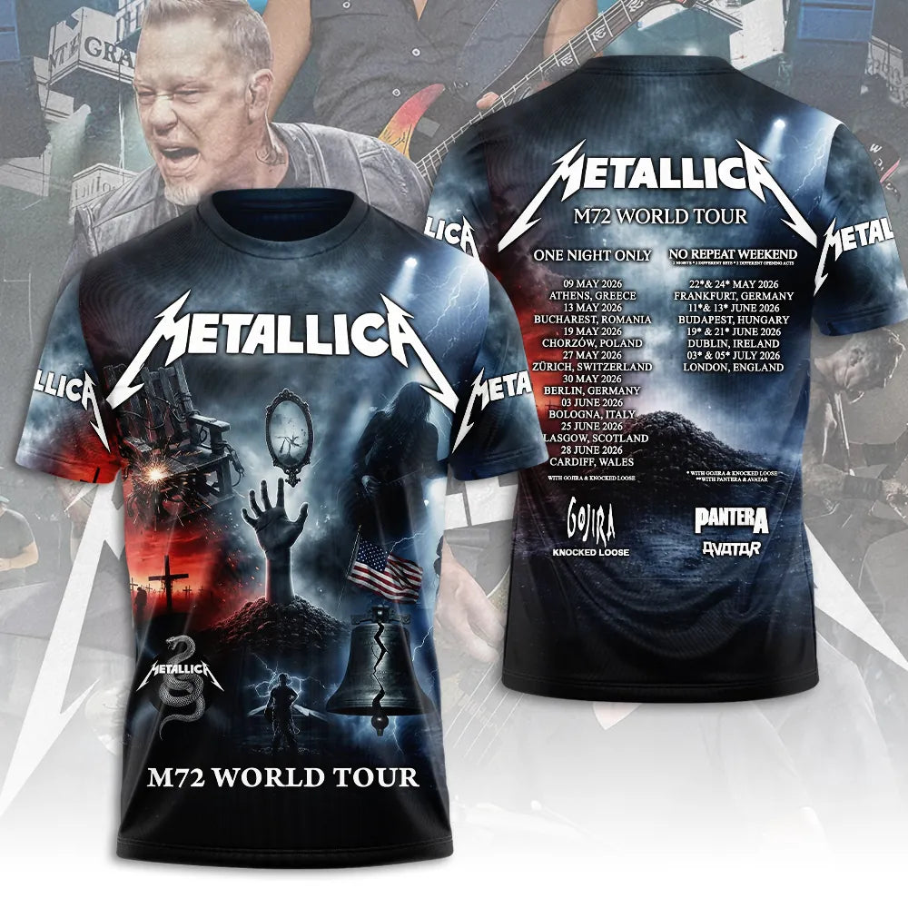 LIMITED EDITION - NEW CUSTOMIZED METALLICA T-SHIRT, HOODIE, ZIP HOODIE