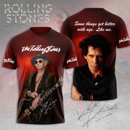 LIMITED EDITION - NEW CUSTOMIZED THE ROLLING STONES X KEITH RICHARDS T-SHIRT, HOODIE, ZIP HOODIE