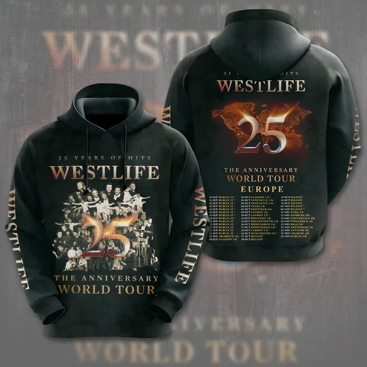 LIMITED EDITION - NEW CUSTOMIZED WESTLIFE T-SHIRT, HOODIE, ZIP HOODIE