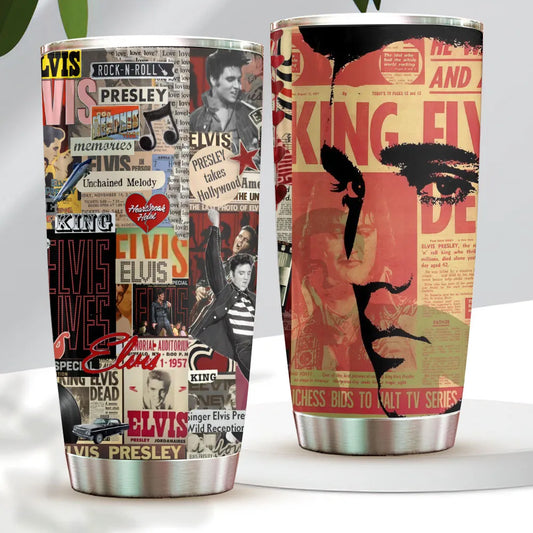 LIMITED EDITION - NEW CUSTOMIZED ELVIS PRESLEY TUMBLER CUP