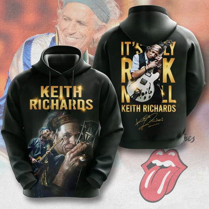 LIMITED EDITION - NEW CUSTOMIZED THE ROLLING STONES X KEITH RICHARDS T-SHIRT, HOODIE, ZIP HOODIE
