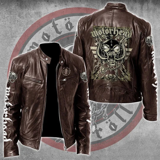 LIMITED EDITION - NEW CUSTOMIZED MOTÖRHEAD MOTORCYCLE LEATHER JACKET