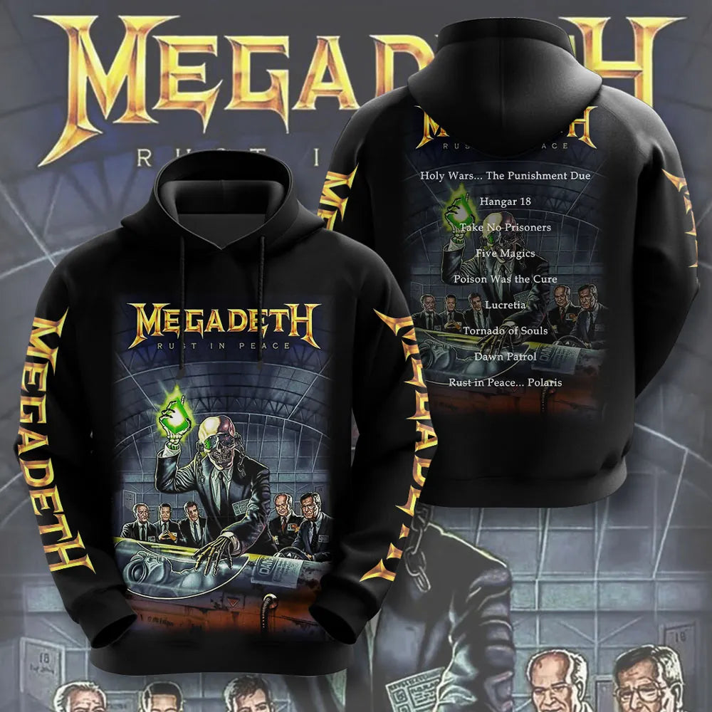 LIMITED EDITION - NEW CUSTOMIZED MEGADETH T-SHIRT, HOODIE, ZIP HOODIE