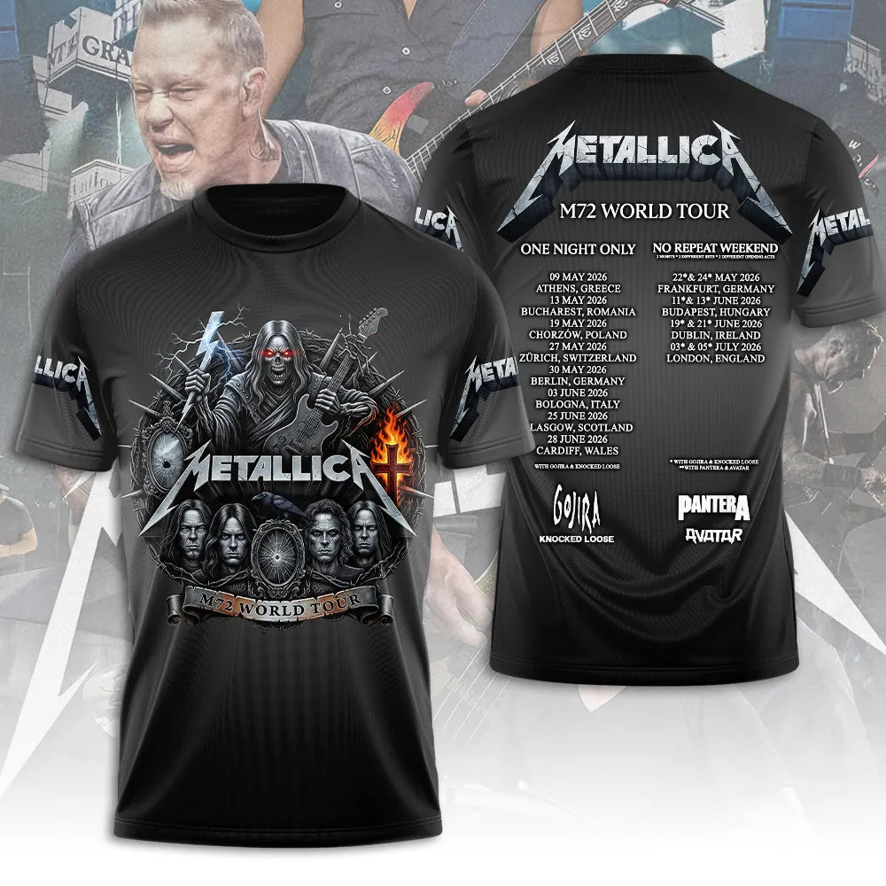 LIMITED EDITION - NEW CUSTOMIZED METALLICA T-SHIRT, HOODIE, ZIP HOODIE