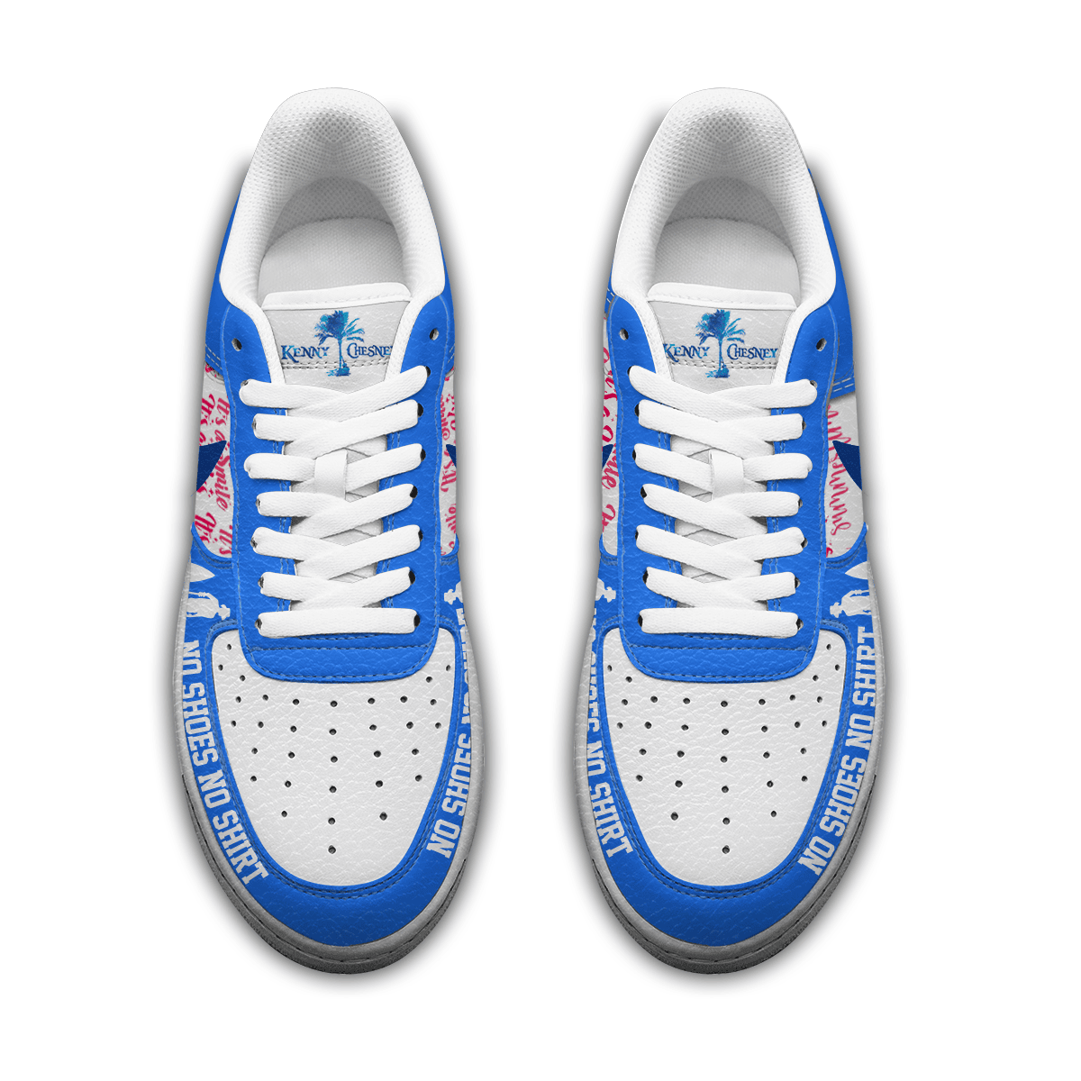 LIMITED EDITION - NEW CUSTOMIZED KENNY CHESNEY AF1 SHOES