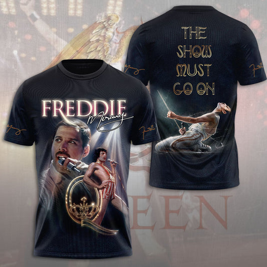 LIMITED EDITION - NEW CUSTOMIZED FREDDIE MERCURY T-SHIRT, HOODIE, ZIP HOODIE
