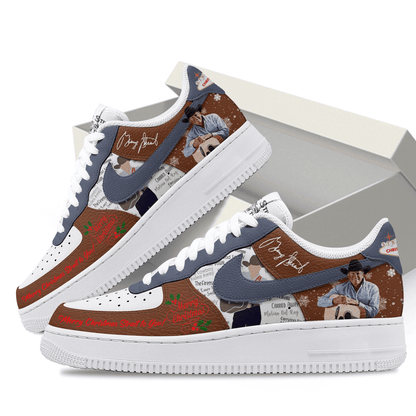 LIMITED EDITION - NEW CUSTOMIZED GEORGE STRAIT AF1 SHOES