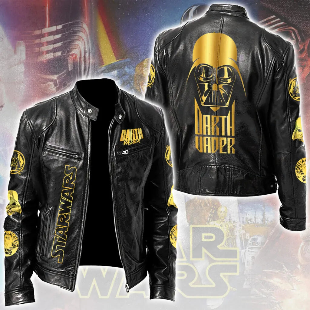 LIMITED EDITION - NEW CUSTOMIZED STWA MOTORCYCLE LEATHER JACKET
