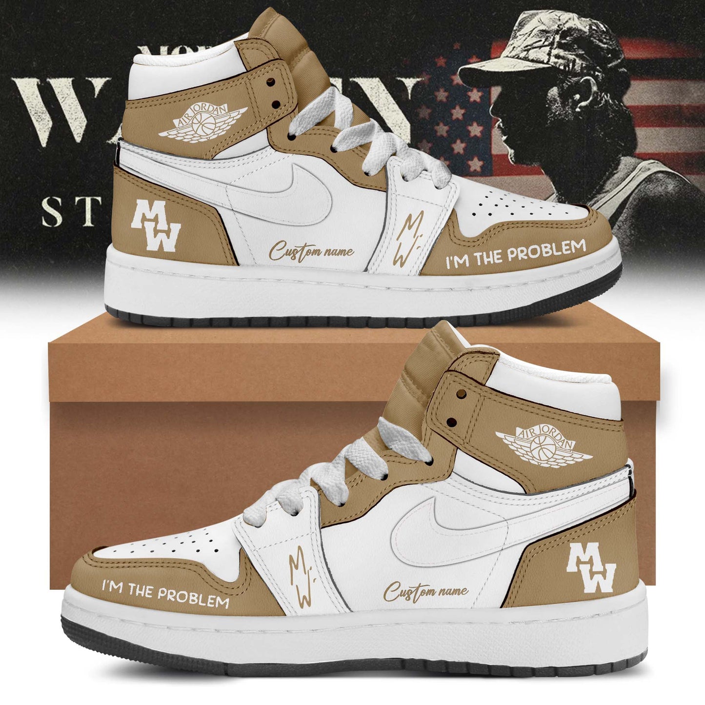 LIMITED EDITION - NEW CUSTOMIZED MORGAN WALLEN AIR JORDAN SHOES