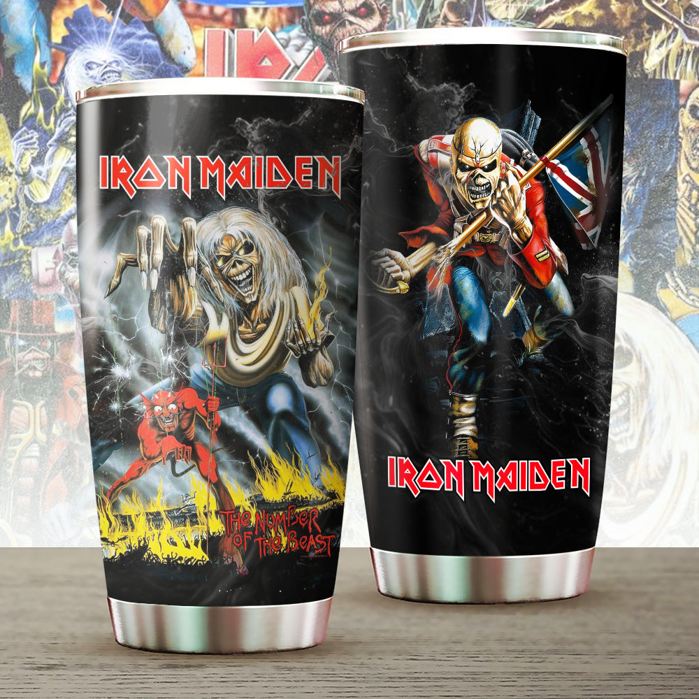 LIMITED EDITION - NEW CUSTOMIZED IRON MAIDEN TUMBLER CUP