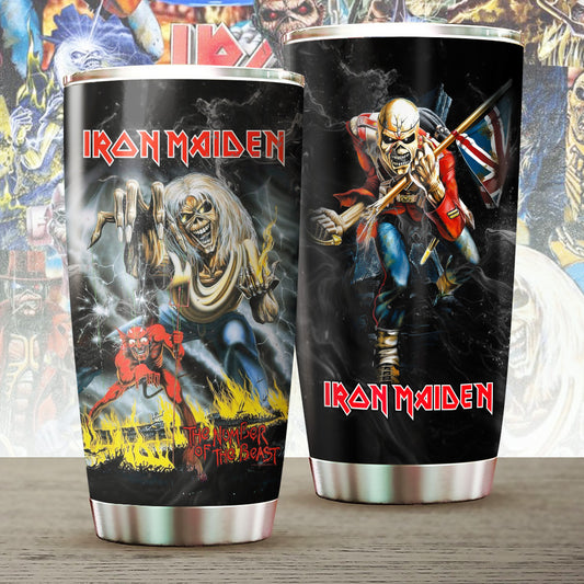 LIMITED EDITION - NEW CUSTOMIZED IRON MAIDEN TUMBLER CUP