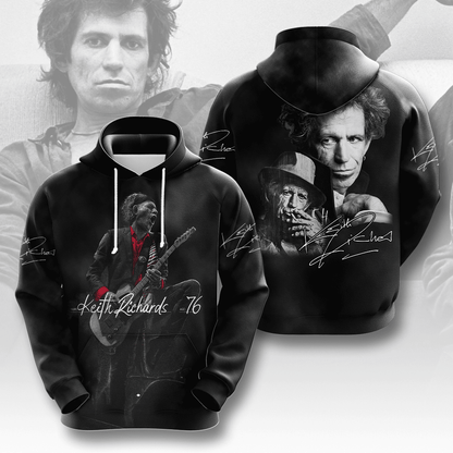 LIMITED EDITION - NEW CUSTOMIZED THE ROLLING STONES X KEITH RICHARDS T-SHIRT, HOODIE, ZIP HOODIE