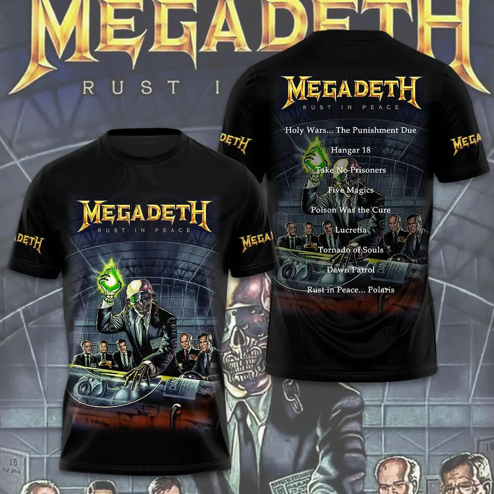 LIMITED EDITION - NEW CUSTOMIZED MEGADETH T-SHIRT, HOODIE, ZIP HOODIE