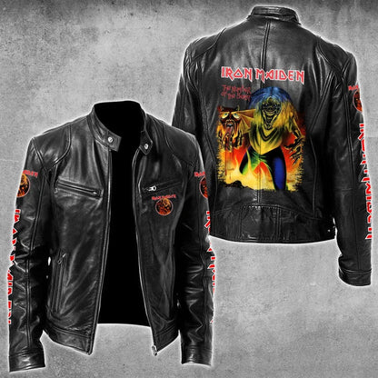 LIMITED EDITION - NEW CUSTOMIZED IRON MAIDEN MOTORCYCLE LEATHER JACKET