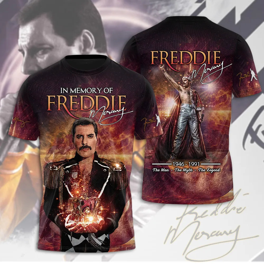 LIMITED EDITION - NEW CUSTOMIZED FREDDIE MERCURY T-SHIRT, HOODIE, ZIP HOODIE