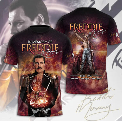 LIMITED EDITION - NEW CUSTOMIZED FREDDIE MERCURY T-SHIRT, HOODIE, ZIP HOODIE