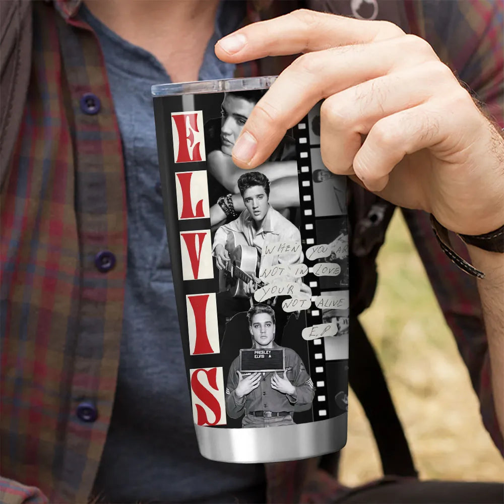 LIMITED EDITION - NEW CUSTOMIZED ELVIS PRESLEY TUMBLER CUP