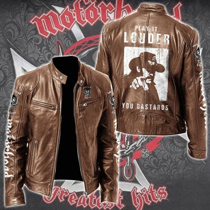 LIMITED EDITION - NEW CUSTOMIZED MOTÖRHEAD MOTORCYCLE LEATHER JACKET