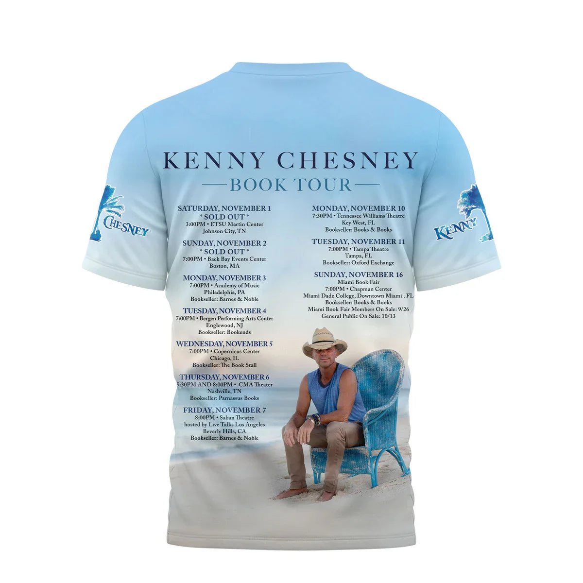 LIMITED EDITION - NEW CUSTOMIZED KENNY CHESNEY T-SHIRT, HOODIE, ZIP HOODIE