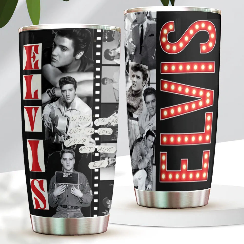LIMITED EDITION - NEW CUSTOMIZED ELVIS PRESLEY TUMBLER CUP