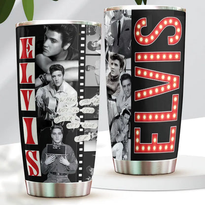 LIMITED EDITION - NEW CUSTOMIZED ELVIS PRESLEY TUMBLER CUP