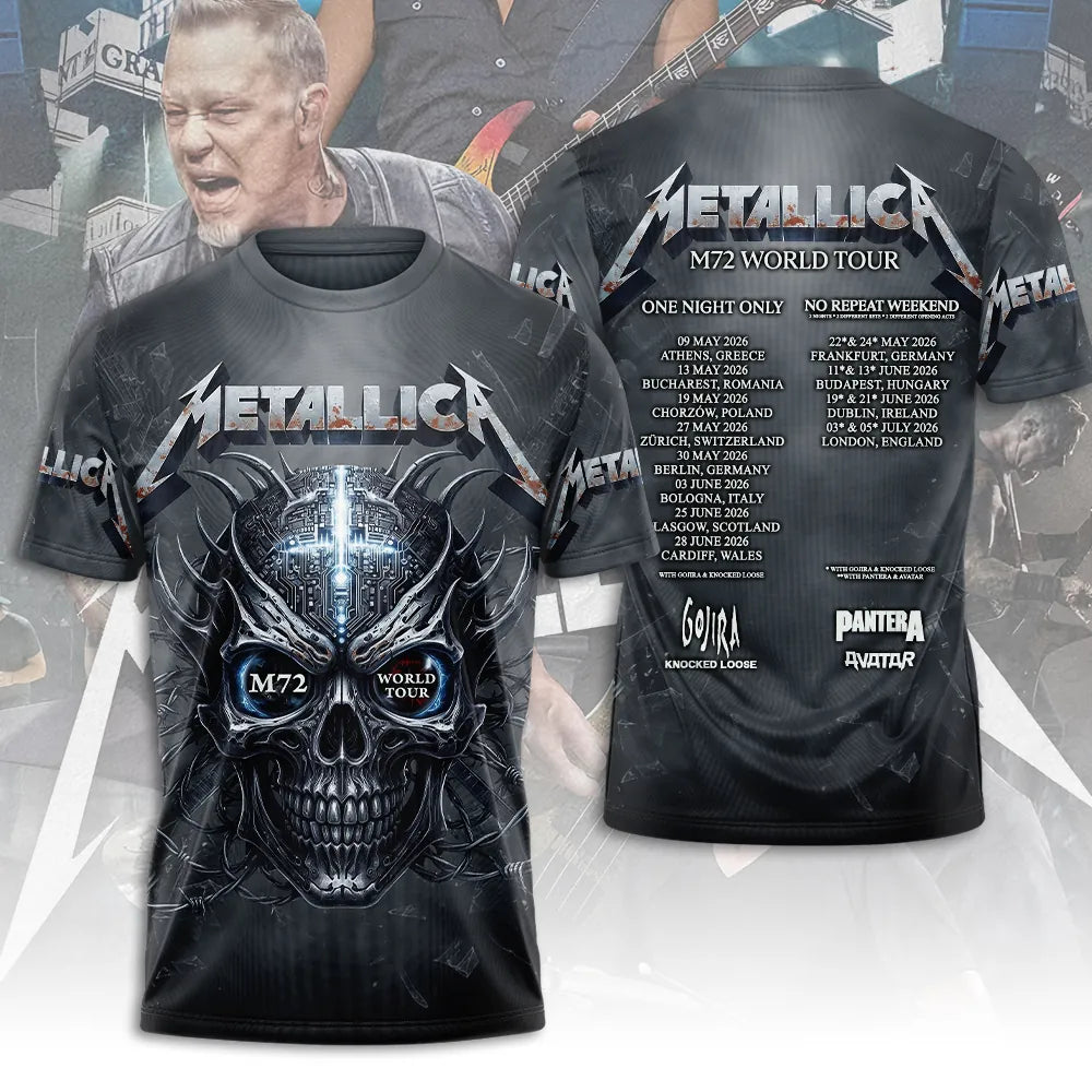 LIMITED EDITION - NEW CUSTOMIZED METALLICA T-SHIRT, HOODIE, ZIP HOODIE