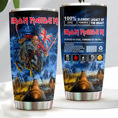 LIMITED EDITION - NEW CUSTOMIZED IRON MAIDEN TUMBLER CUP