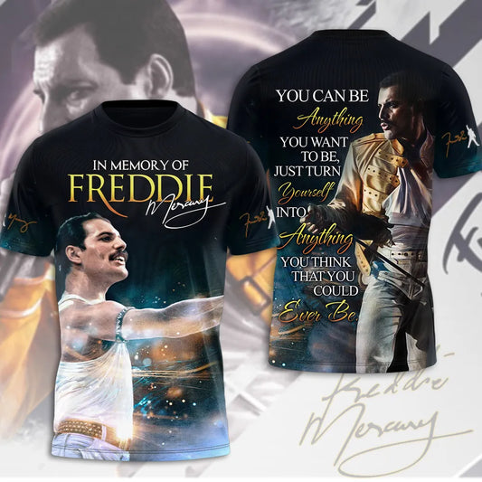 LIMITED EDITION - NEW CUSTOMIZED FREDDIE MERCURY T-SHIRT, HOODIE, ZIP HOODIE