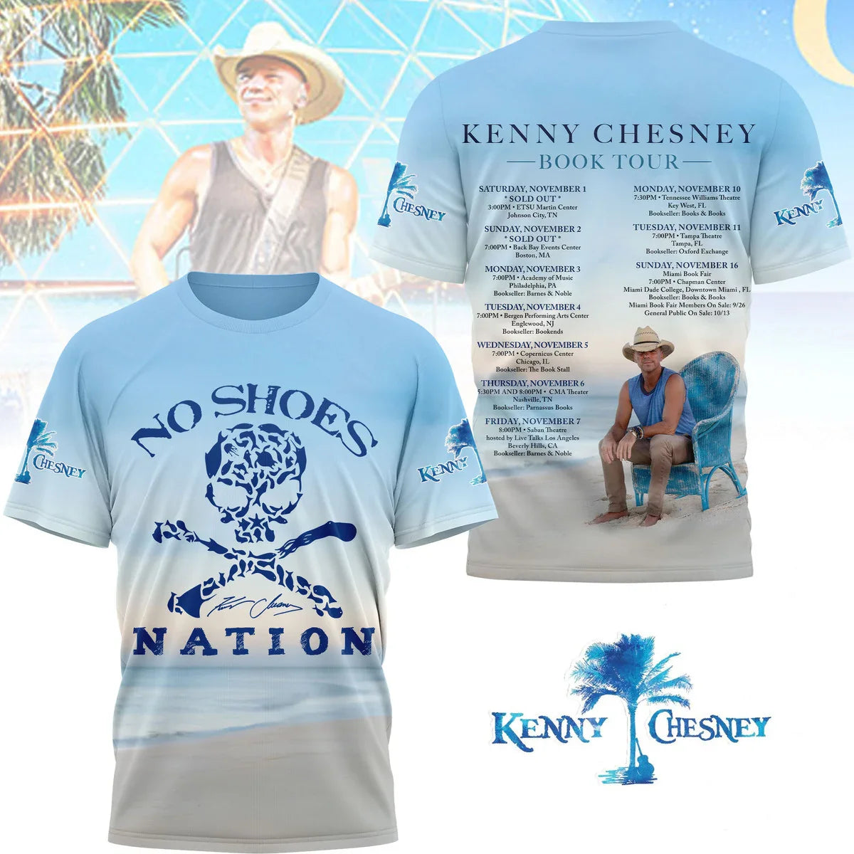 LIMITED EDITION - NEW CUSTOMIZED KENNY CHESNEY T-SHIRT, HOODIE, ZIP HOODIE