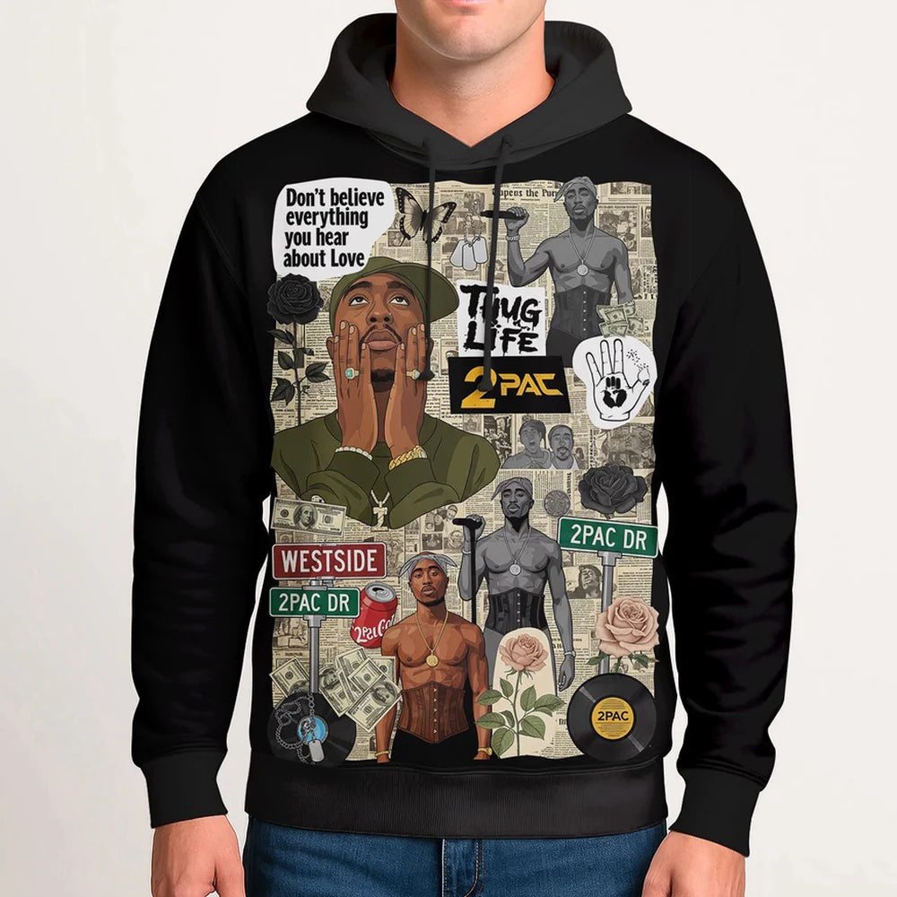 LIMITED EDITION - NEW CUSTOMIZED TUPAC SHAKUR T-SHIRT, HOODIE, ZIP HOODIE