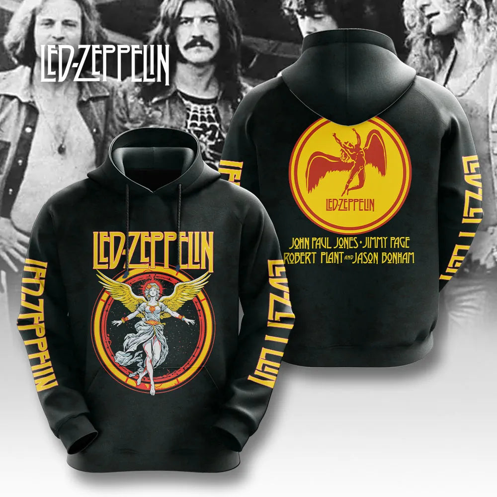 LIMITED EDITION - NEW CUSTOMIZED LED ZEPPELIN T-SHIRT, HOODIE, ZIP HOODIE