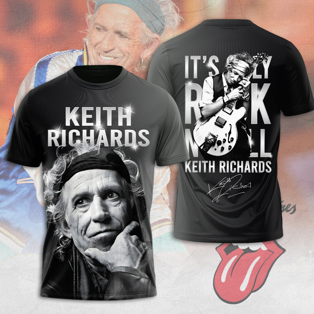 LIMITED EDITION - NEW CUSTOMIZED THE ROLLING STONES X KEITH RICHARDS T-SHIRT, HOODIE, ZIP HOODIE