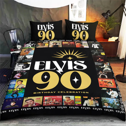 LIMITED EDITION - NEW CUSTOMIZED ELVIS PRESLEY 3-PIECE DUVET BEDDING SET