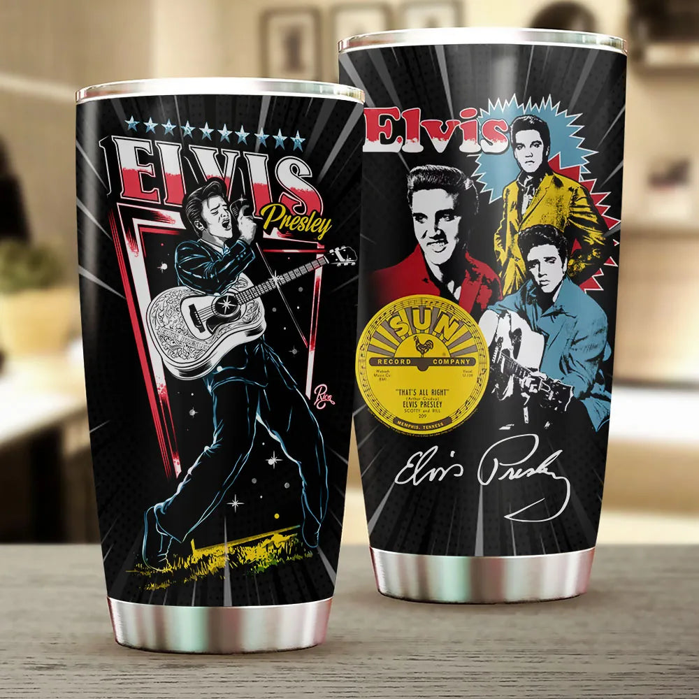 LIMITED EDITION - NEW CUSTOMIZED ELVIS PRESLEY TUMBLER CUP