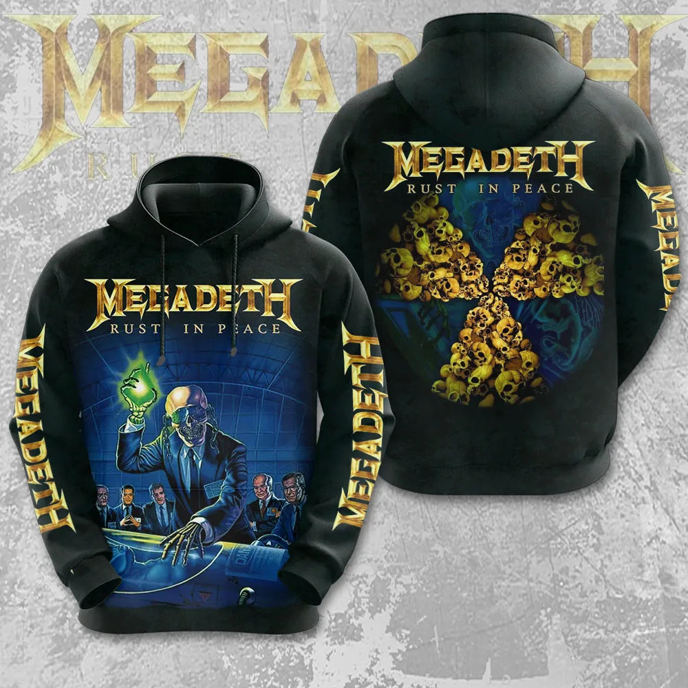 LIMITED EDITION - NEW CUSTOMIZED MEGADETH T-SHIRT, HOODIE, ZIP HOODIE