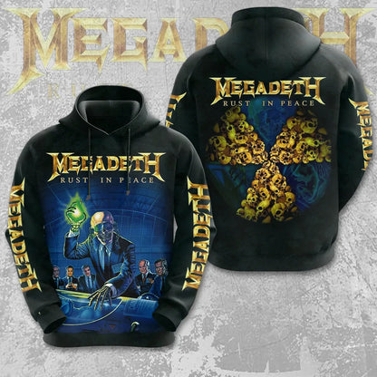 LIMITED EDITION - NEW CUSTOMIZED MEGADETH T-SHIRT, HOODIE, ZIP HOODIE