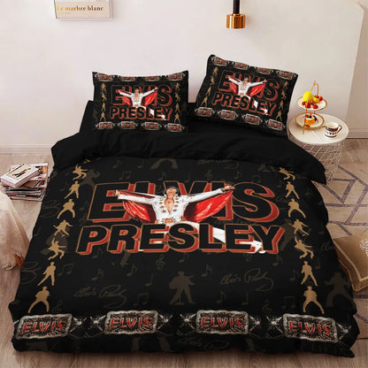 LIMITED EDITION - NEW CUSTOMIZED ELVIS PRESLEY 3-PIECE DUVET BEDDING SET