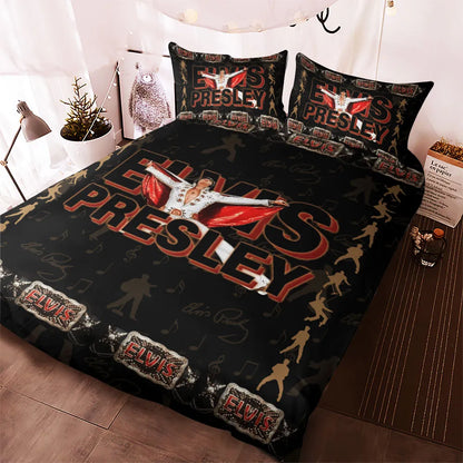 LIMITED EDITION - NEW CUSTOMIZED ELVIS PRESLEY 3-PIECE DUVET BEDDING SET