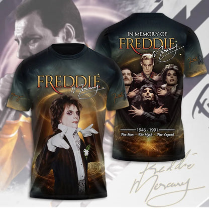 LIMITED EDITION - NEW CUSTOMIZED FREDDIE MERCURY T-SHIRT, HOODIE, ZIP HOODIE